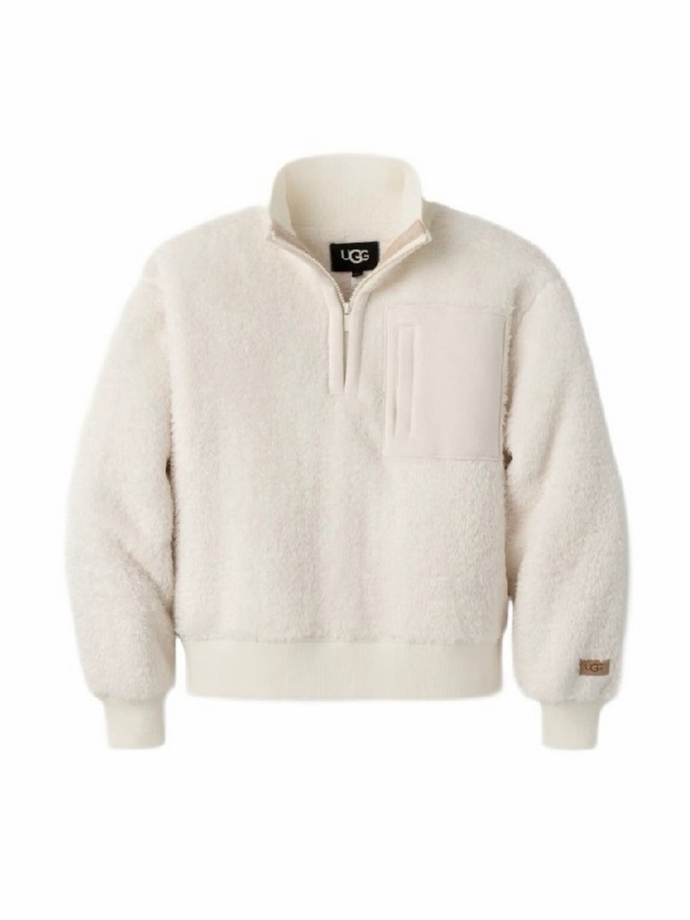 UGG Women’s Cream Sherpa Zip-Up Pullover